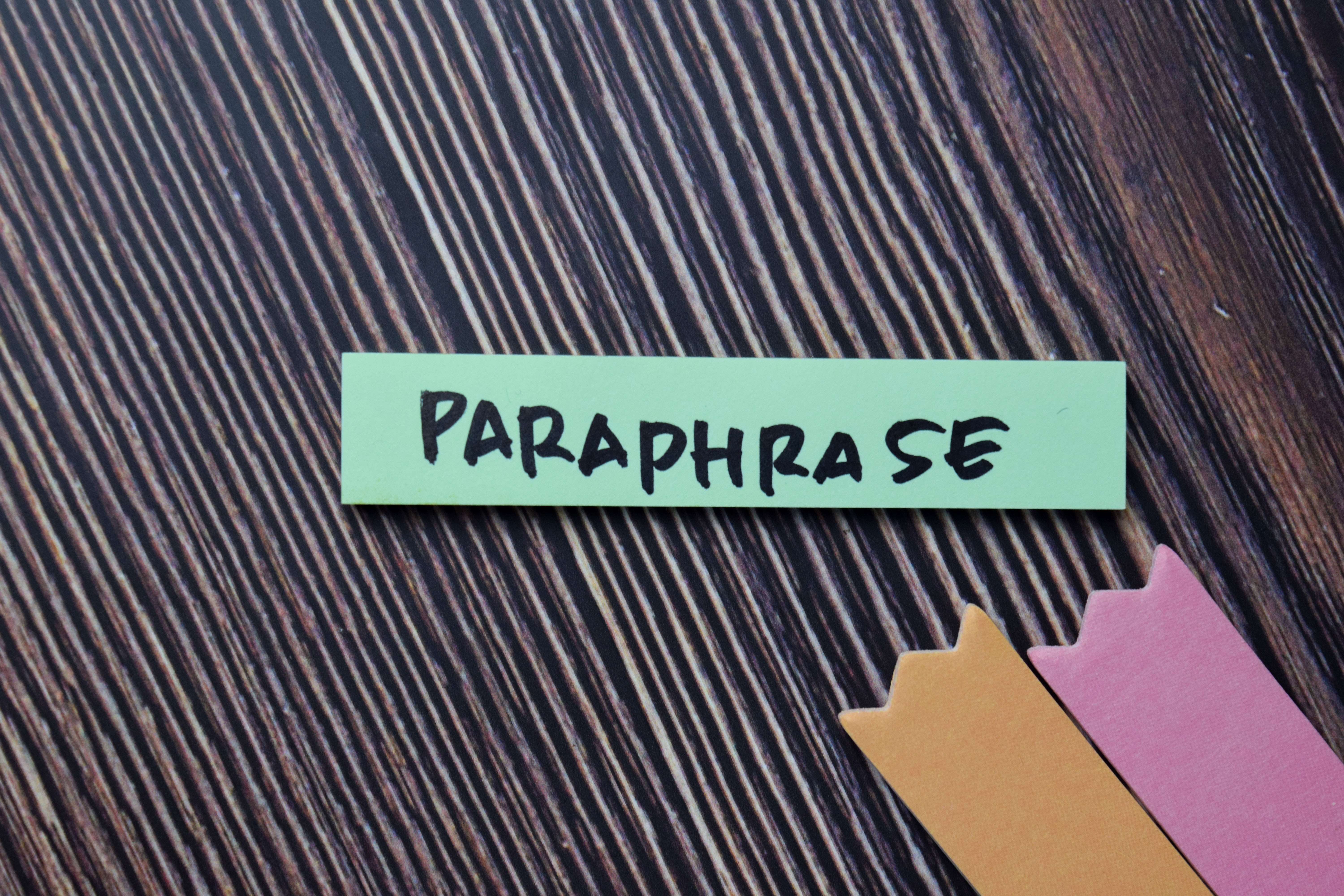 What are the 4 types of paraphrasing