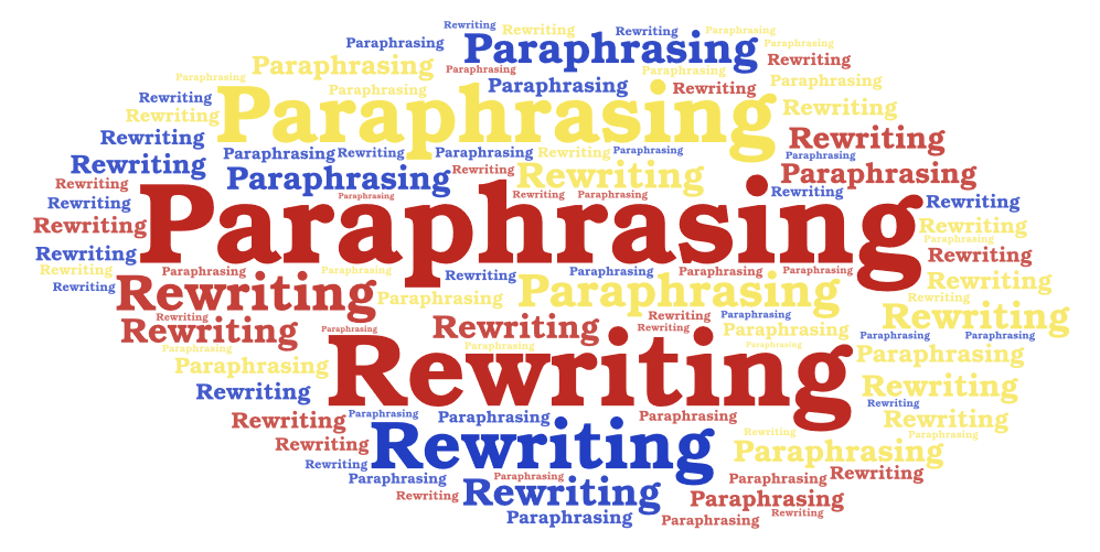 Paraphrasing Vs. Rewriting